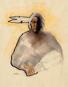 SEABOURN Bert Dail 1931,Cherokee Portrait,Santa Fe Art Auction US 2024-02-08