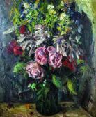 SEABROOKE Elliott 1886-1950,Still Life of Flowers in a Green Vase,1938,John Nicholson GB 2016-04-06