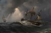 SEAFORTH Charles Henry,Ships of the Imperial Russian Navy in stormy seas,1859,Bonhams 2021-02-23