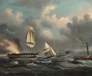 SEAFORTH Charles Henry,The wreck of the Ocean Monarch off Great Orme's He,1848,Christie's 2004-08-26