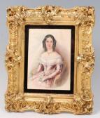 Seager Josephine,Portrait of a lady wearing a mauve and lace dre,1844,Lacy Scott & Knight 2018-03-24