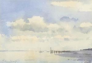 SEAGO Edward Brian 1910-1974,Low tide, a Suffolk estuary,Christie's GB 2014-12-11