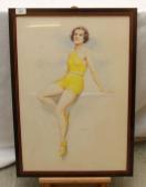 SEAGROVE,YOUNG LADY IN YELLOW SWIM SUIT,1930,Horner's GB 2014-10-04