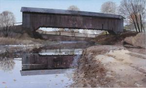 SEAMON Denzil Omer 1911-1997,Melcher Bridge,1987,Wickliff & Associates US 2022-09-17