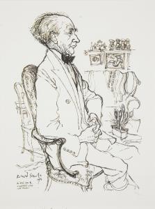 SEARLE Ronald W. Fordham 1920-2011,Portrait of Fredrick Alexander,Rosebery's GB 2024-04-23