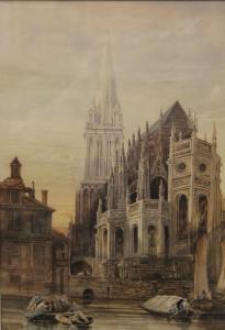 SEARLE W 1800-1800,Caen Cathedral,1880,Rowley Fine Art Auctioneers GB 2022-09-10