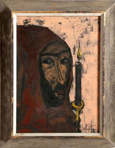 SEBASTIAN Gerard 1930-1996,CLOAKED MAN AND CANDLE,Ro Gallery US 2023-08-11