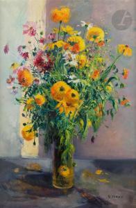 SEBIRE Gaston 1920-2001,Le Bouquet jaune,Ader FR 2024-04-18