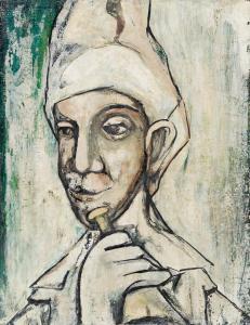 SEBREE Charles 1914-1985,Untitled (Portrait),1947-48,Swann Galleries US 2022-10-06