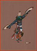 SECATERO Johnny 1945-2010,Untitled (Eagle Dancer),Santa Fe Art Auction US 2022-08-13