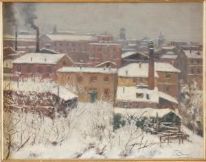 SECCHI GIOVANNI 1876-1950,Inverno dal mio studio,Gregory's IT 2024-01-24