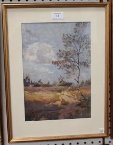 SECCOMBE LEECH Beatrice Mary,Landscape with Windmill,20th century,Tooveys Auction 2018-08-08