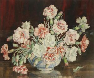 SEDDON Helen 1925-1955,'Pinks' and 'Rosehips & Chrysanthemums',David Lay GB 2018-10-25