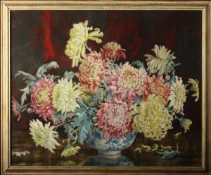 SEDDON Helen 1925-1955,Chrysanthemums,David Lay GB 2019-01-31