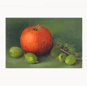 SEDDON Joyce 1900-1900,Still life, Apple and Gooseberries,Gilding's GB 2017-08-01