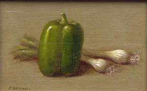 SEDDON Joyce 1900-1900,Still life study of green pepper,Keys GB 2016-07-21