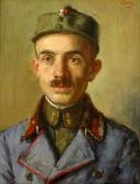 SEDIVY Josef Jan 1887-1956,Portrait of an officer,1918,Zezula CZ 2009-10-03