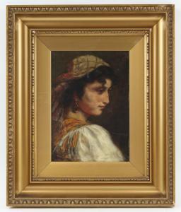 SEEBER Karl Andreas 1855,portrait of a young woman,1884,Ewbank Auctions GB 2022-03-24