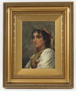 SEEBER Karl Andreas 1855,portrait of a young woman,1884,Ewbank Auctions GB 2022-03-24