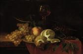 SEEGERS P 1800-1800,An orange, a peach, grapes and a glass of wine on ,Christie's GB 2010-04-28
