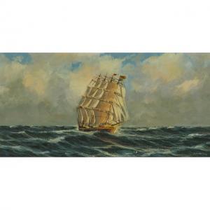 SEEKATZ Günter 1928,CLIPPER SHIP IN FULL SAIL,Waddington's CA 2021-02-18