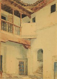 SEEL Adolf 1829-1907,Spanish Courtyard,Lempertz DE 2022-05-21