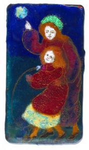 SEFTON MABEL P,A MOTHER AND CHILD WITH A HOOP AND BALL,1905,Mellors & Kirk GB 2009-02-26