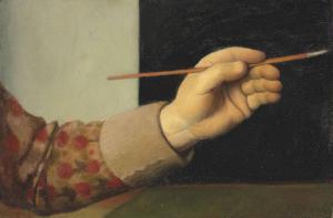 SEGAL Arthur 1875-1944,Hand des Künstlers mit Pinsel,1933,Christie's GB 2018-06-21