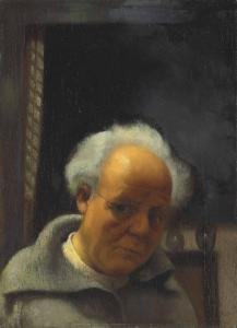 SEGAL Arthur 1875-1944,Selbstporträt beim künstlichen Licht,1933,Christie's GB 2018-06-21