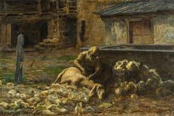 SEGANTINI Giovanni,Il reddito del pastore,1883-86,Beurret Bailly Widmer Auctions 2022-06-22