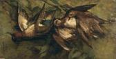 SEGANTINI Giovanni 1858-1899,Still life with birds. Circa 1880 - 1881.,Galerie Koller CH 2005-03-20