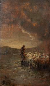 SEGANTINI Giovanni 1858-1899,Studio per il dipinto Dopo il temporale,1883-84,Finarte IT 2023-12-19