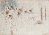 SEGERSTRALE Lennart 1892-1975,BIRDS IN A SNOWY LANDSCAPE,Bukowskis SE 2011-12-14