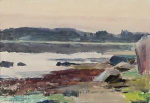 SEGERSTRALE Lennart 1892-1975,Landscape with fiord.,Bruun Rasmussen DK 2020-04-14