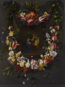 SEGHERS Daniel 1590-1661,A festoon of flowers surrounding an image of the A,Christie's GB 2023-01-25