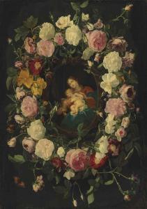 SEGHERS Daniel 1590-1661,A garland of roses,Christie's GB 2015-12-08