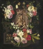 SEGHERS Daniel 1590-1661,Madonna in a Garland of Flowers,1646,Stahl DE 2020-05-16