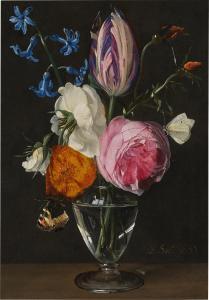 SEGHERS Daniel 1590-1661,Still Life of Flowers in a Glass Vase,Sotheby's GB 2024-02-01