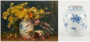 SEGHERS Franz 1849-1939,Vase chinois fleuri,Horta BE 2020-05-25
