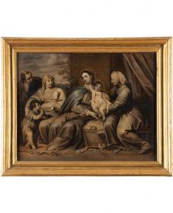 SEGHERS Gerard 1591-1651,Sacra Famiglia con Sant\’ Anna, San Giovannino e S,Eurantico IT 2023-05-02