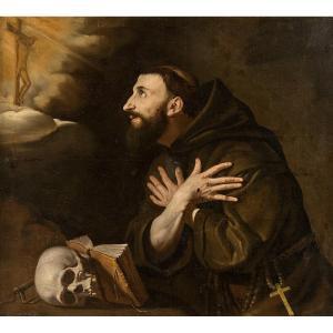 SEGHERS Hercules Pietersz 1590-1638,Saint François d'Assise en extase,Tajan FR 2016-10-17