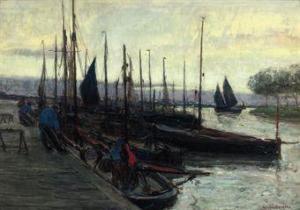 seghers Maurits,Unloading the fishing fleet at the end of the day,,1912,Christie's 2010-10-05