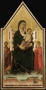 SEGNA DI BONAVENTURA,The Madonna and Child enthroned with Saints Bartho,Christie's 2008-12-02