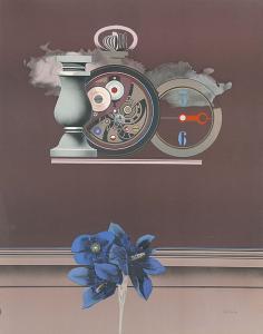 SEGOVIA Andres 1929-1996,Nature morte avec Montre de Poche et Fleur bleue,Winterberg Arno 2022-10-22