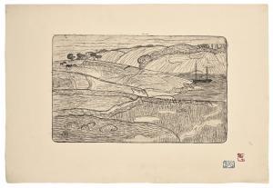 SEGUIN Armand 1869-1904,Paysage avec chevaux et bateaux,1893,Christie's GB 2023-10-25