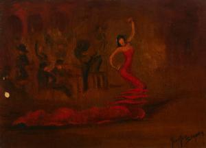 SEGURA Juan Jose 1901-1964,Dancer with band,John Moran Auctioneers US 2023-12-06