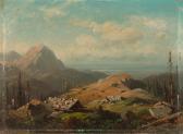 SEIDEL August 1820-1904,Gebirgslandschaft mit Alm.,Galerie Koller CH 2009-03-23
