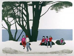SEIDEN Beatrice 1915-2010,People in the Park,1979,Ro Gallery US 2023-04-14
