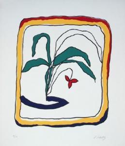 SEIDENBERG,Red Flower,1980,Ro Gallery US 2011-03-01