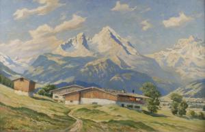 Seidl Clemens 1874-1956,Watzmannansicht,1940,Mehlis DE 2021-08-26